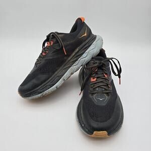 Hoka Stinson ATR 6 Mens 10.5 Black Blue Orange Shoes Sneaker Athletic Training